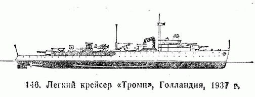146. Легкий крейсер "Тромп", Голландия, 1937 г.