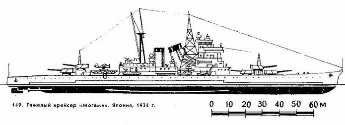 149. Тяжелый крейсер "Могами", Япония, 1934 г.