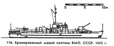 116. Бронированный малый охотник БМО, СССР, 1942 г.
