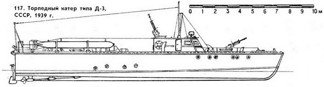 117. Торпедный катер типа Д-3, СССР, 1939 г.