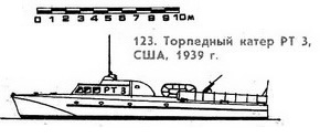 123. Торпедный катер РТ 3, США, 1939 г.