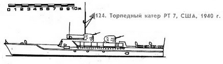 124. Торпедный катер РТ 7, США, 1940 г.