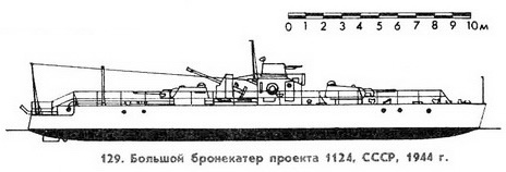 129. Большой бронекатер, проект 1124, СССР, 1944 г.