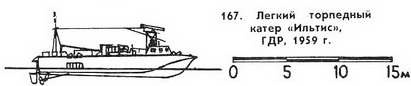 167. Легкий торпедный катер «Ильтис», ГДР. 1959 г.