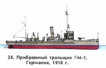 28. Прибрежный тральщик FM-1, Германия, 1918 г.