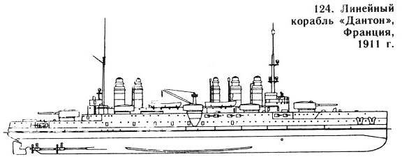 124. Линейный корабль «Дантон», Франция, 1911 г.
