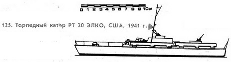 125. Торпедный катер РТ 20. ЭЛКО, США, 1941 г.