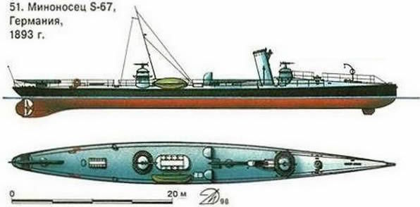 51. Миноносец S-67, Германия, 1893 г.