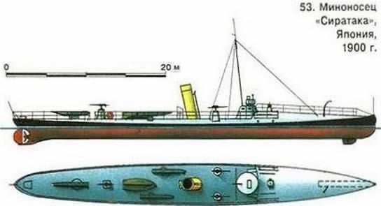 53. Миноносец «Сиратака», Япония, 1900 г.